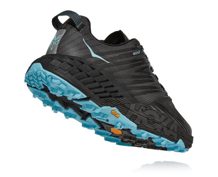 Hoka One One トレイルシューズ レディース 黒 - スピードゴート4 ゴアテックス - ZM3781462